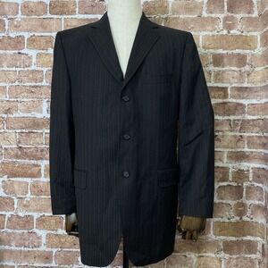 Dolce Gabbana Mens Blazer Jacket Size Pin‎ Stripe Black Career size 46R?